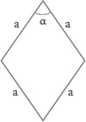 Area of a rhombus